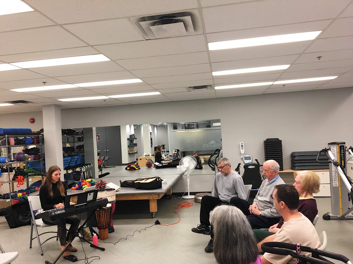 Music therapy class at Synaptic