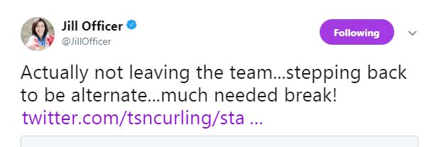 a Tweet following the Team Jones announcement.