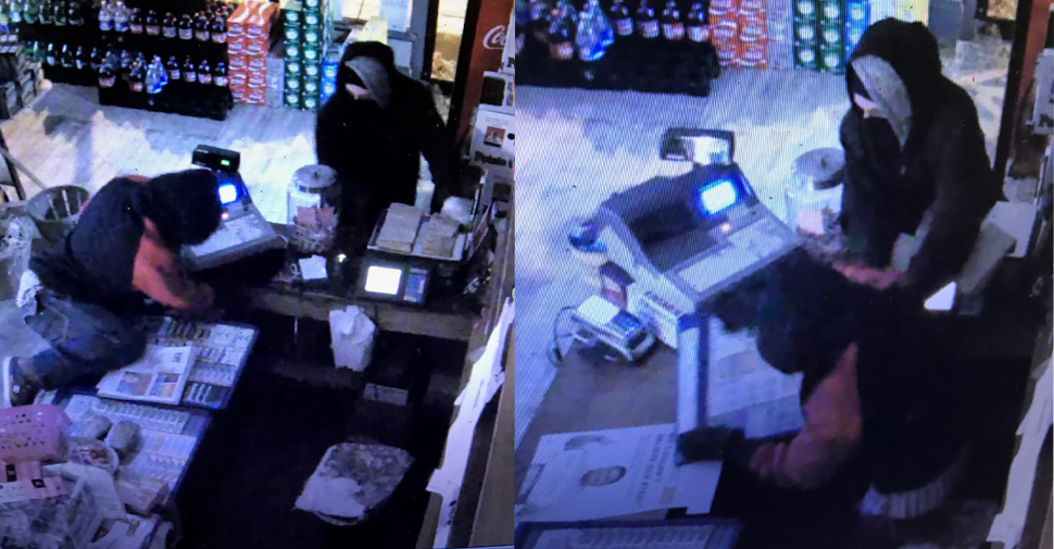 Police are looking for two suspects after a store in Orono was robbed.