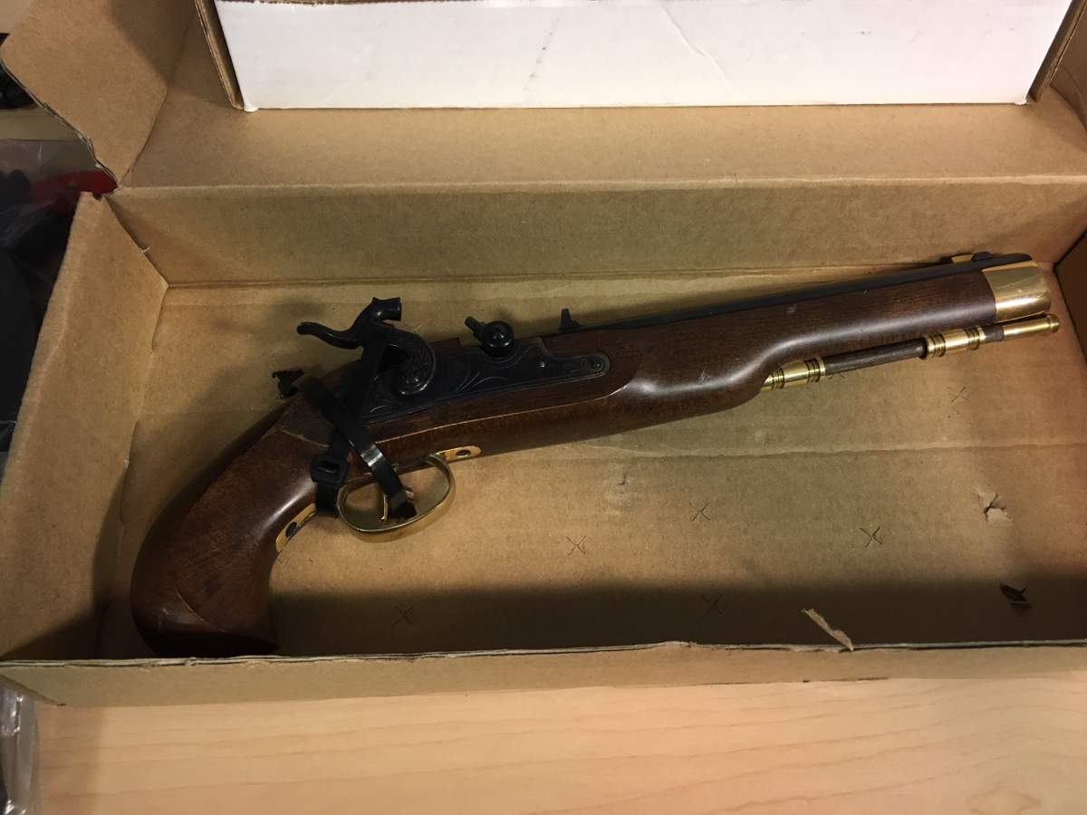 Police seized this rifle from a home in southwest Calgary on Feb. 28, 2018.