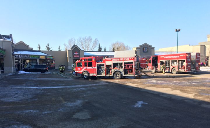 On March 11, 2018, Edmonton Fire Rescue Services said crews were called to a fire at a strip mall located by Rabbit Hill Road and Terwillegar Drive. 