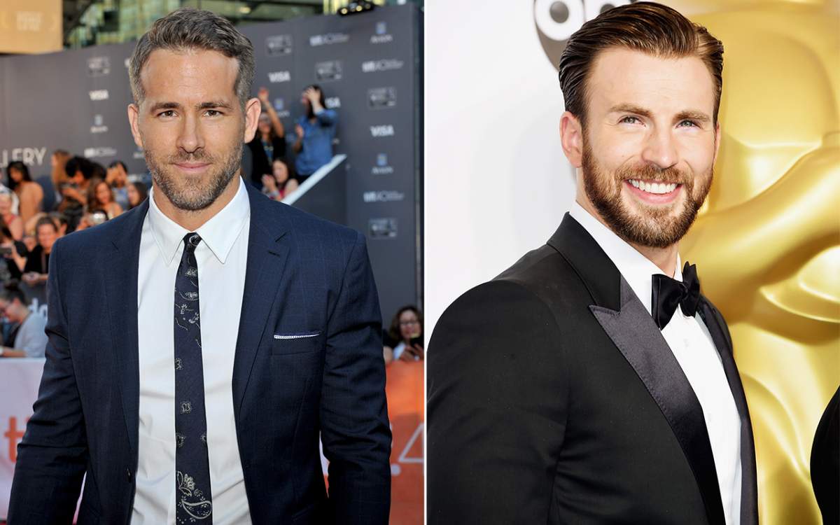 (L-R): Ryan Reynolds and Chris Evans.