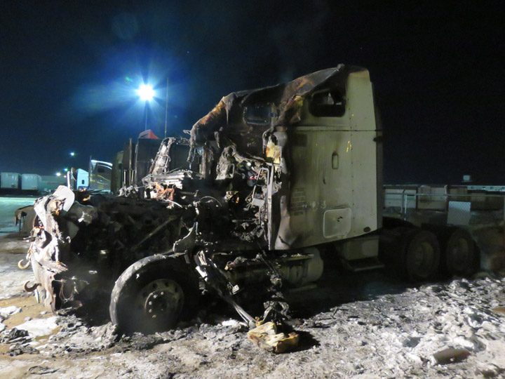 The cause of the semi fire was determined to be electrical and damage is estimated at $125,000.