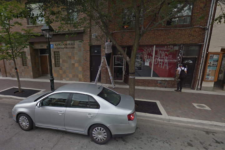Toronto venue Smiling Buddha is shown in an image from Google Street View.