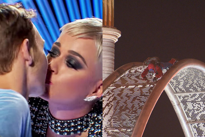 ‘Spider-Man’ climbs a bridge; Canada is pretty happy; Katy Perry kissed a boy on ‘American Idol’ - image