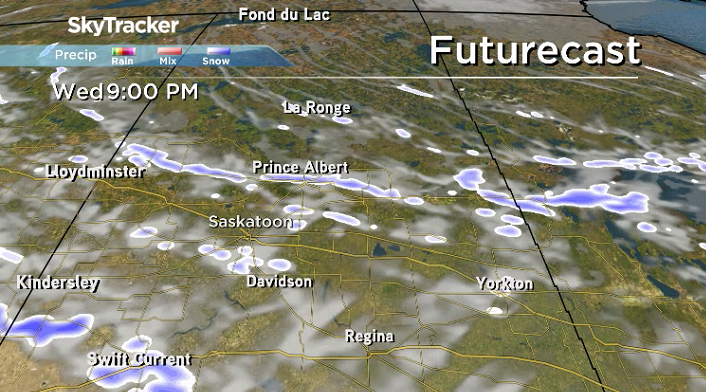 Some snow is possible across the region later on Wednesday.