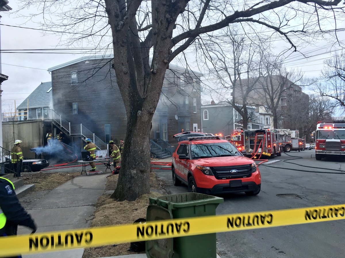 Fire crews were called to a house fire in the Victoria Road and Queen Street area of Halifax on Monday evening.