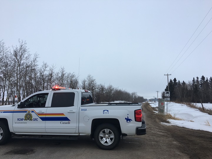 RCMP on scene of a suspicious death investigation in Strathacona County on Sunday, March 25.