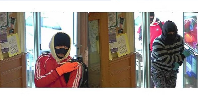 The suspects inside the RBC in Embro.