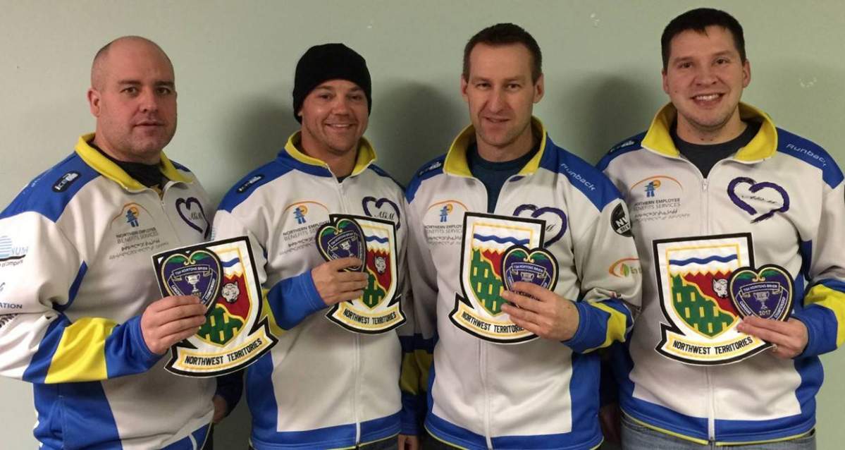 Jamie Koe will make his 12th appearance at the Tim Hortons Brier. L-R skip Jamie Koe, third Chris Schille, second Brad Chorostowski and lead Robert Borden.