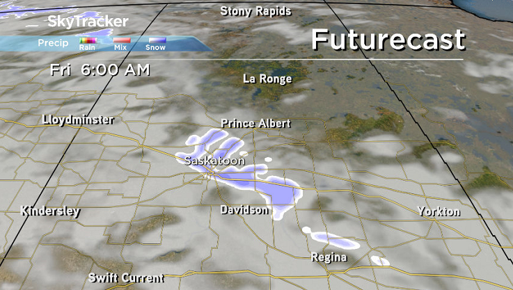 There is a good chance of snow early Friday as a system pushes into the area.