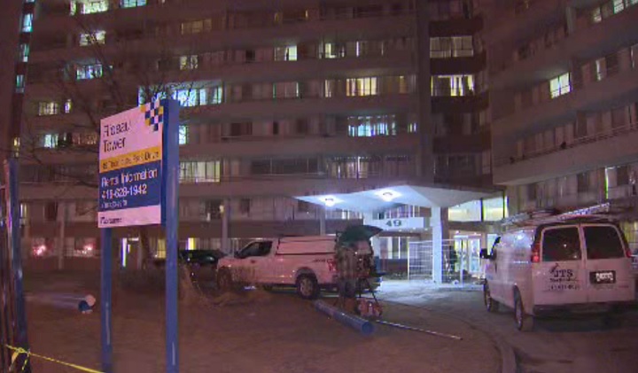 Water has been restored to a Thorncliffe Park apartment building on March 23, 2018.