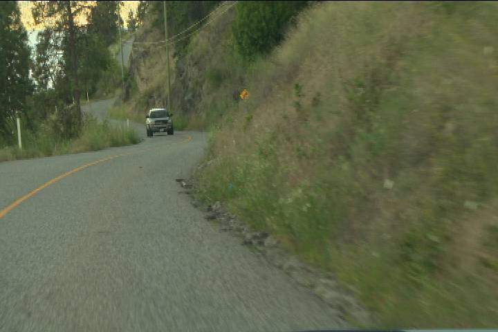 Westside Road challenges drivers with its narrow, winding sections.