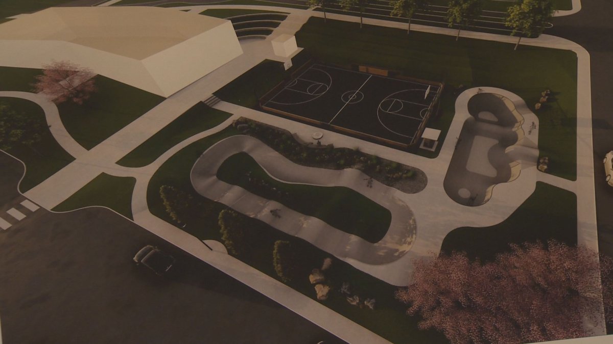 A pump track is included in the new park plans, which can be traversed on bicycle, scooter or roller blades. 