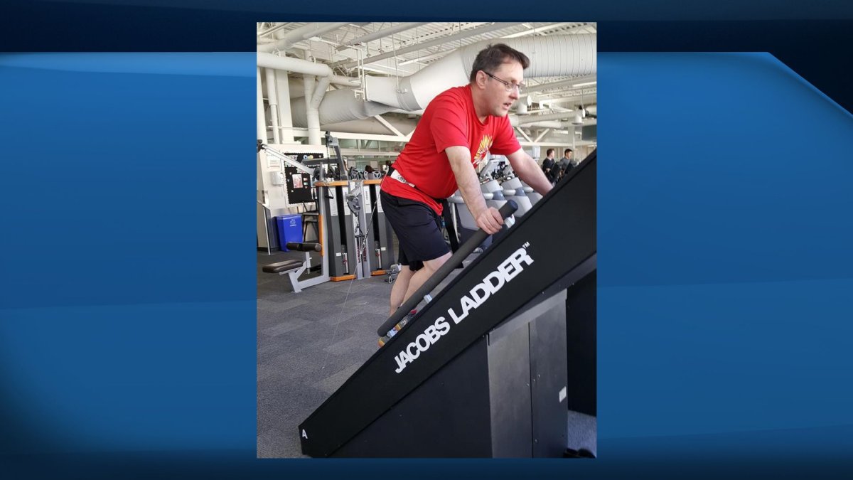 Reid Wilkins takes on Jacob's Ladder in week eight of the YMCA Community Fitness Challenge.