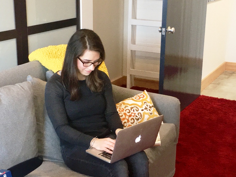 Remote worker Judy Garvey