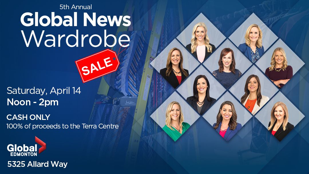 Global Edmonton wardrobe sale supports young parents through Terra