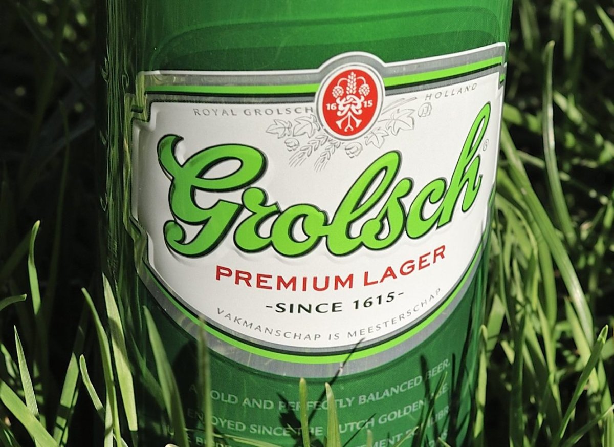 A can of Grolsch beer.