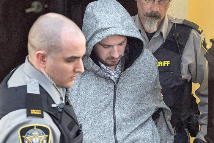 File - Nicholas Butcher arrives at provincial court in Halifax on April 12, 2016.