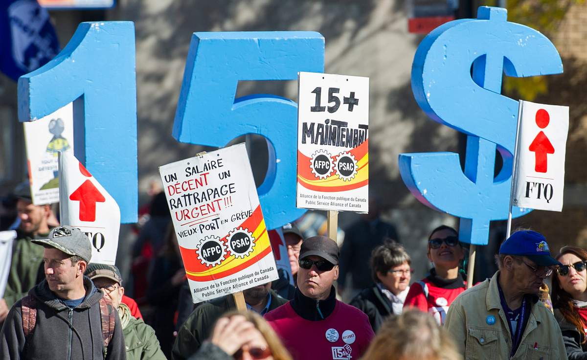 Quebec labour federations and unions have long been asking for a $15 minimum wage.
