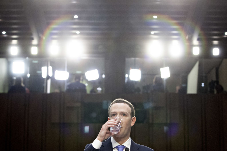 Facebook CEO Mark Zuckerberg testifies before Congress, April 10, 2018. 