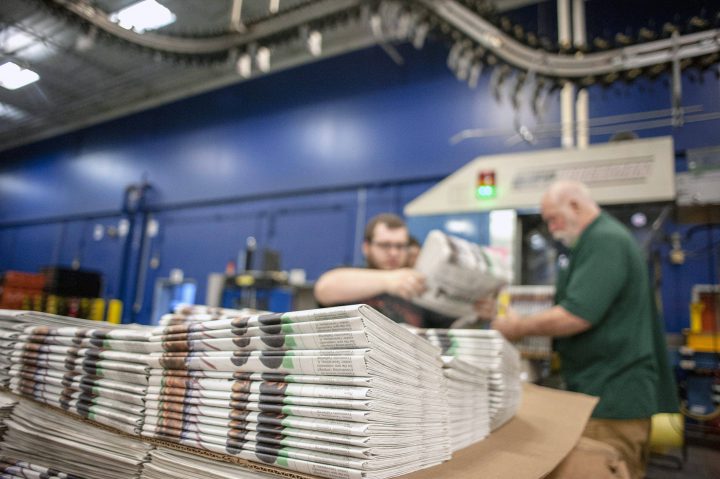 Newspaper publishers across the U.S. already strapped by years of declining revenue say they're dealing with an existential threat: Recently imposed tariffs on Canadian newsprint driving up their business costs.