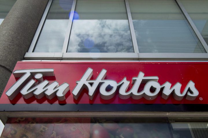 A file photo of a Tim Hortons store.