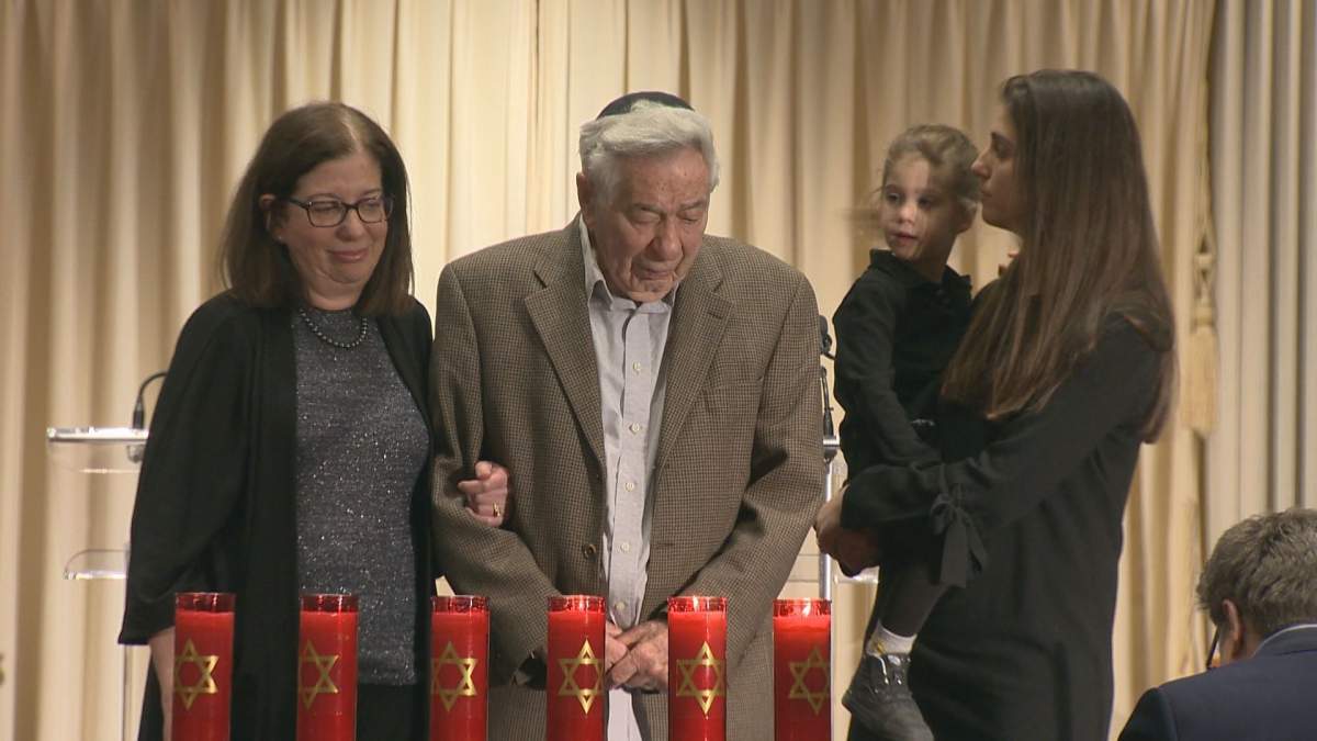 Ernest Ehrmann and his family on Wednesday, April 11, 2018.