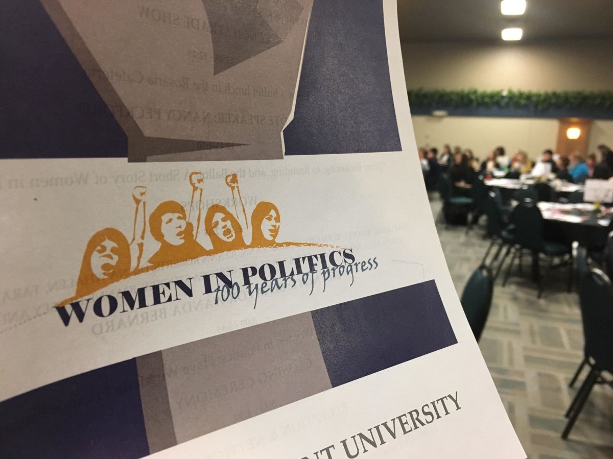 Women in Politics: 100 years of Progress saw young, politically engaged high-school and post-secondary students gather at Mount Saint Vincent University to explore how they will continue to make politics more inclusive for women and marginalized voices.