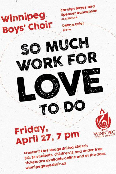 Winnipeg Boys’ Choir presents “So Much Work for Love to Do” - image