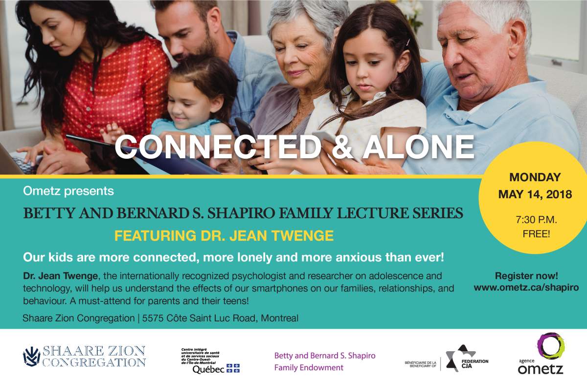 Betty and Bernard S. Shapiro Family Lecture Series featuring Jean Twenge - image