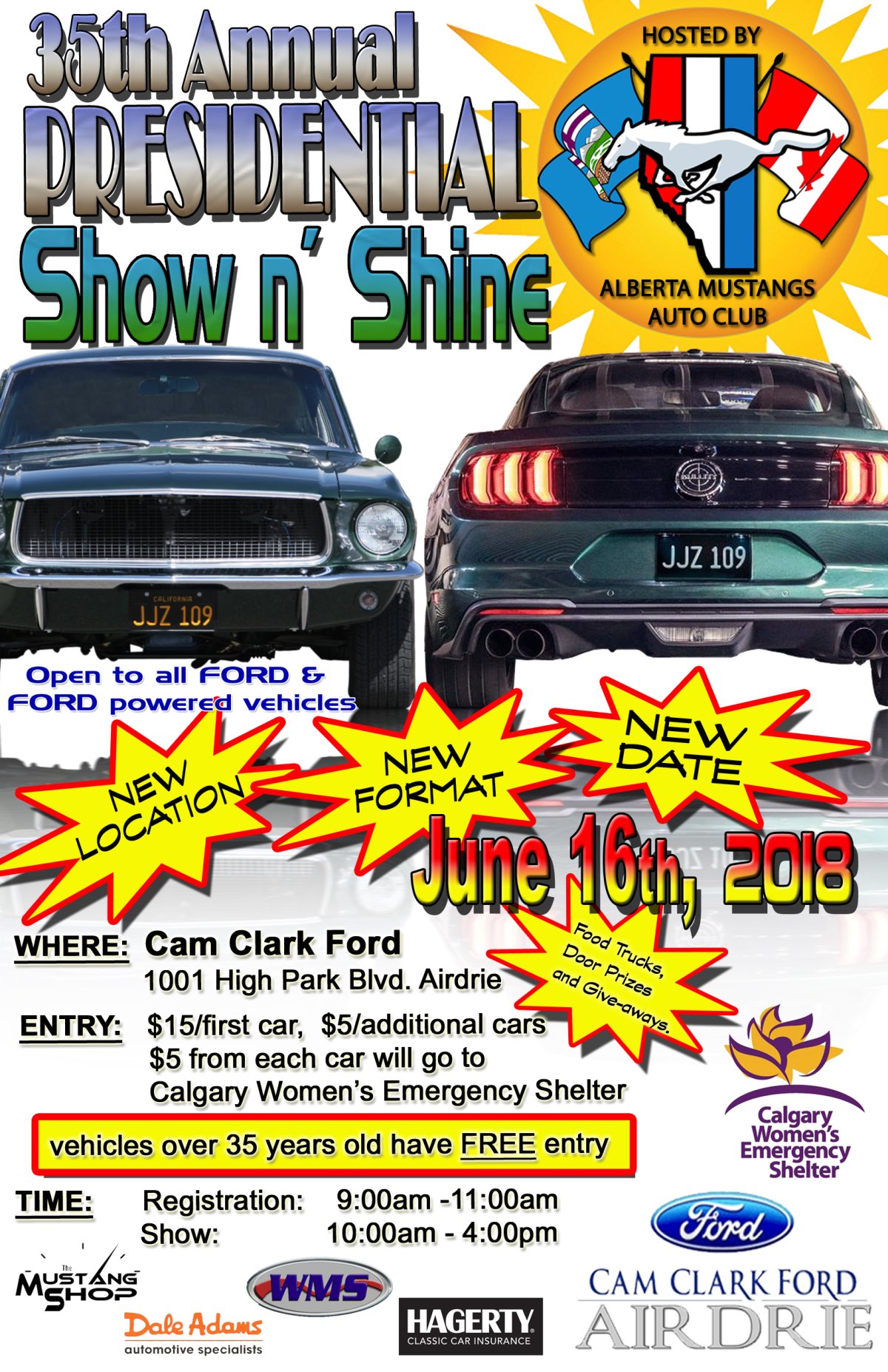 Alberta Mustangs Auto Club 35th Annual Presidential Show and Shine