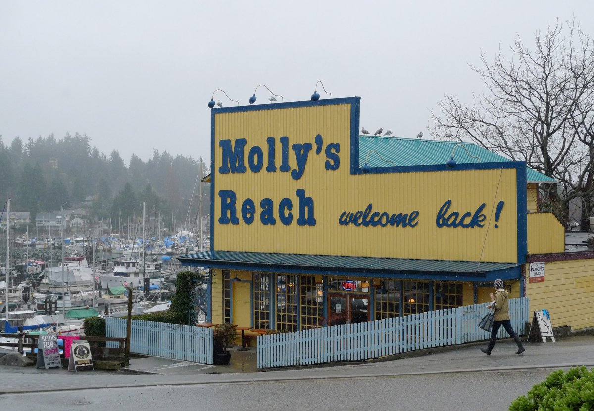 Molly's Reach is seen in Gibsons, B.C. Wednesday, April 1, 2009.  Molly's Reach was the resturant in the popular Canadian TV show "The Beachcombers. " .