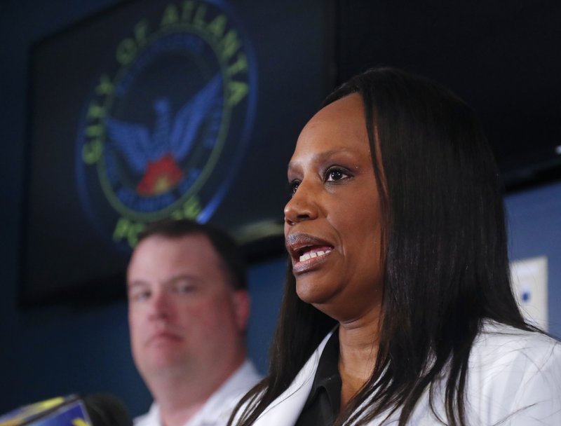 Fulton County chief medical examiner Dr. Jan Gorniak, tells reporters that a body found in Chattahoochee River, Tuesday has been identified as missing CDC employee Timothy Cunningham during a news conference Thursday, April 5, 2018, in Atlanta.