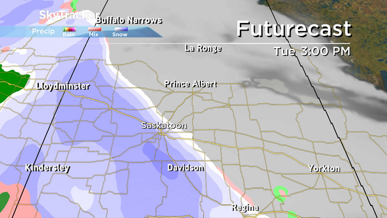 A system is expected to bring more snow to the city on Tuesday.