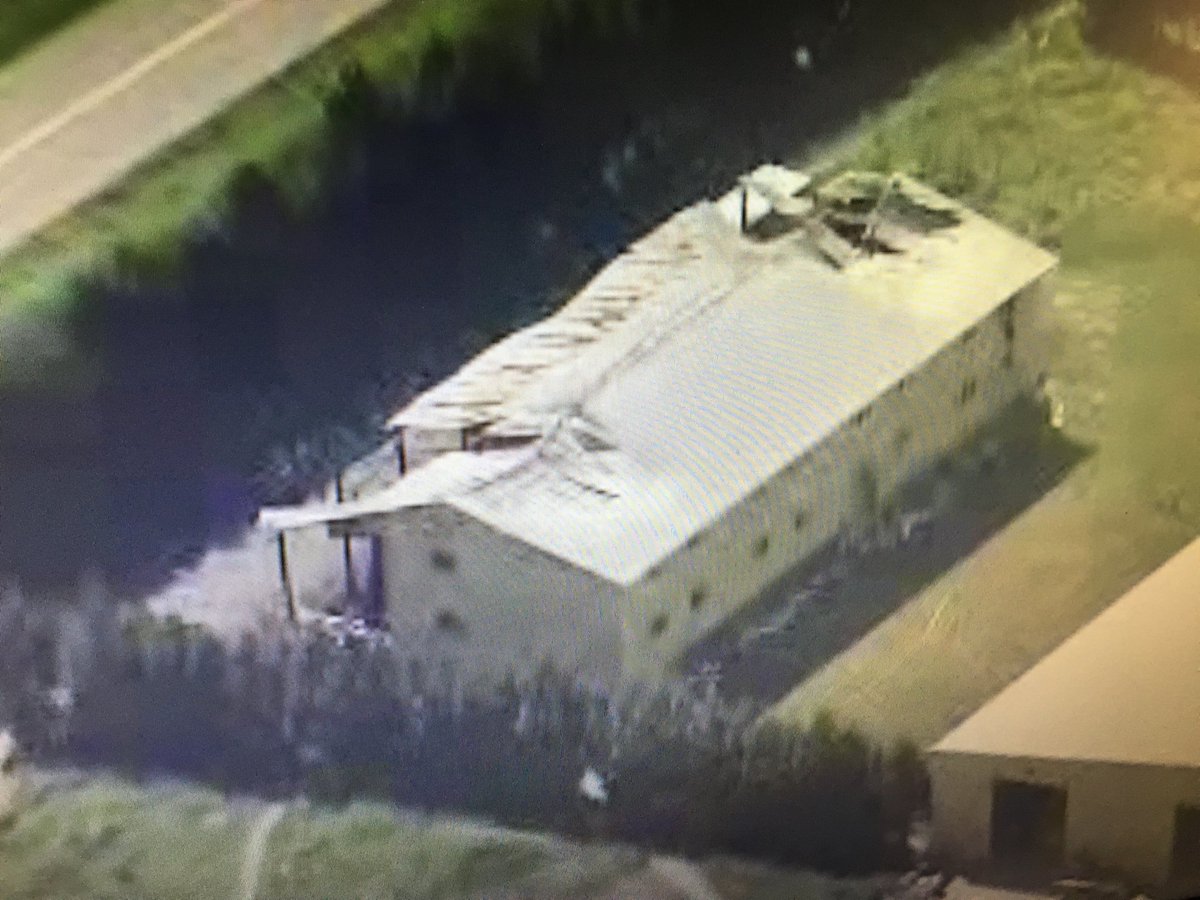 A fire damaged this building in Abbotsford that was used to house more than 70 migrant workers.