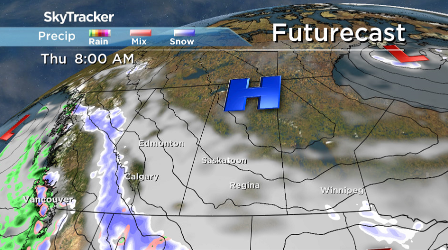 An arctic high pressure system keeps us in the cold air for the rest of the week.