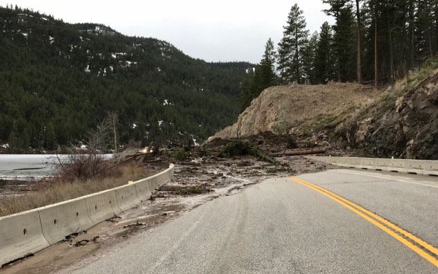 Landslide caused closure of Highway 3A east of Keremeos will be lengthy - image