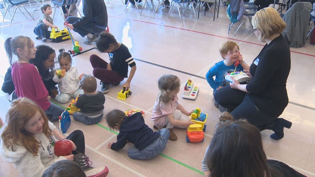 The Baby Love event brings together parents of children with Down syndrome. 