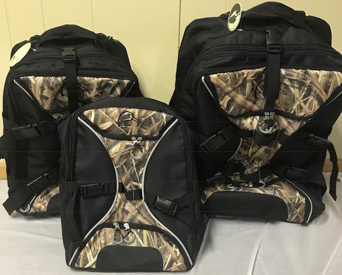 This set of luggage was auctioned off 13 times to raise money for the Humboldt Broncos. 