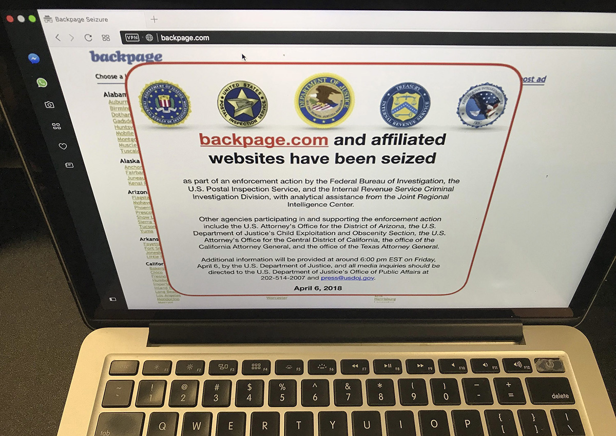 What is the new backpage