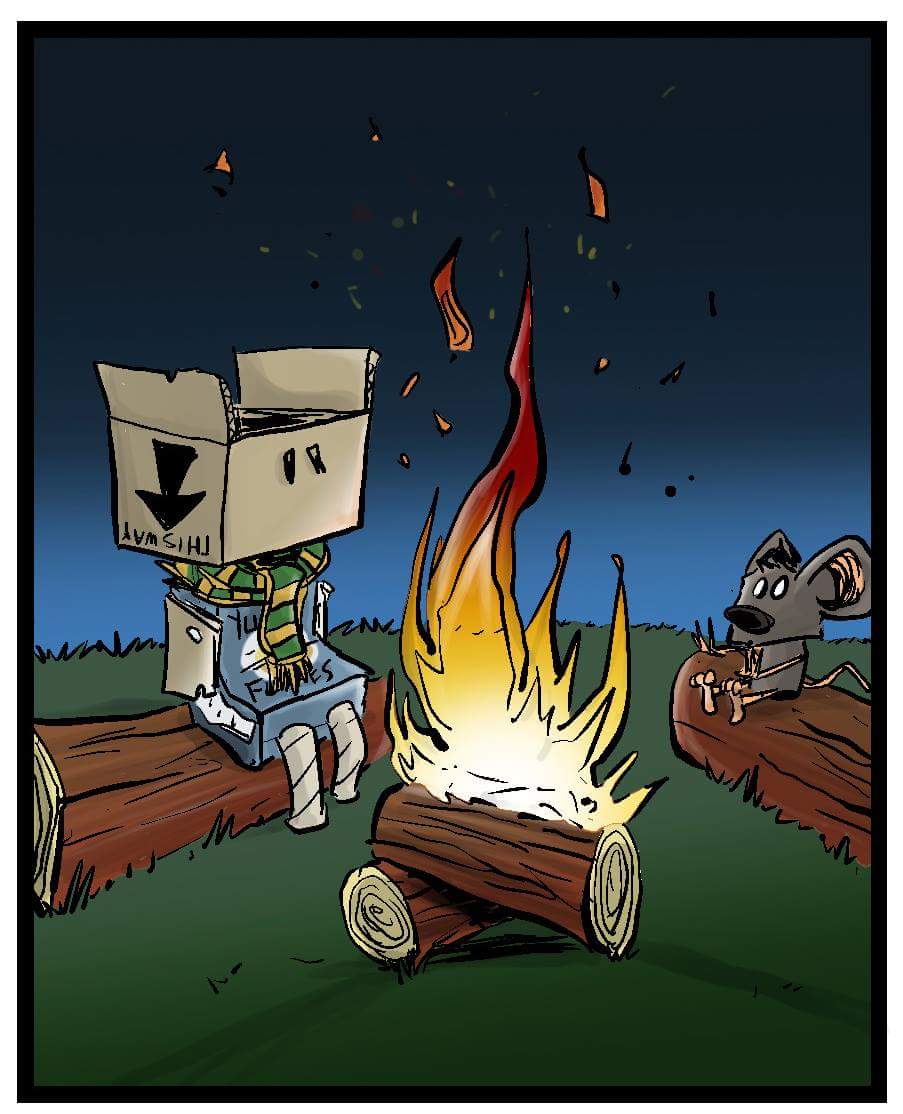 Box Boy, by Edmonton artist Tayson Martindale.