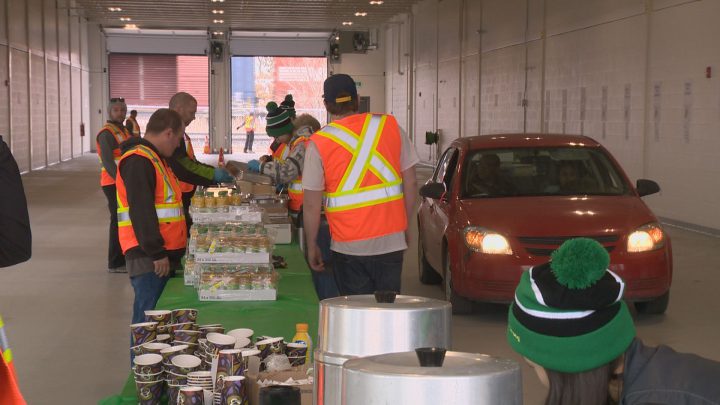 The Wyant Group hosted a drive-thru pancake breakfast to fundraiser for the first responders affected by the Humboldt Broncos bus crash. 