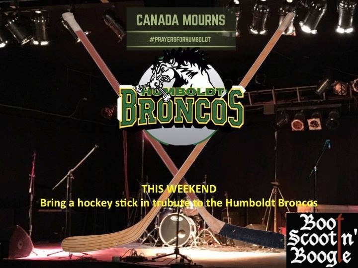 Humboldt Broncos Fundraiser – Boot Scootin’ Boogie Dancehall - image