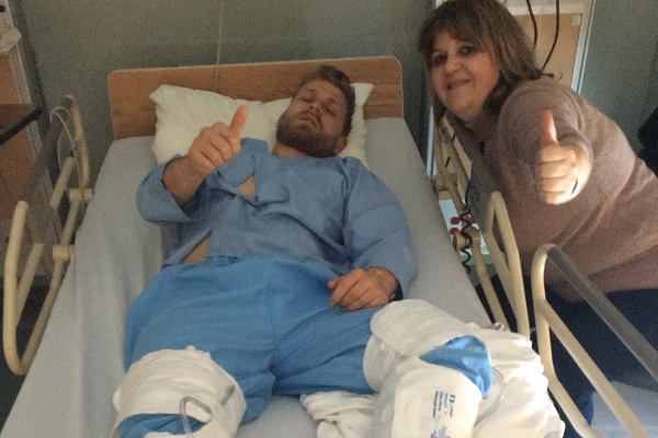 Bryan Rowley is now recovering in hospital but it's going to be a long road ahead.