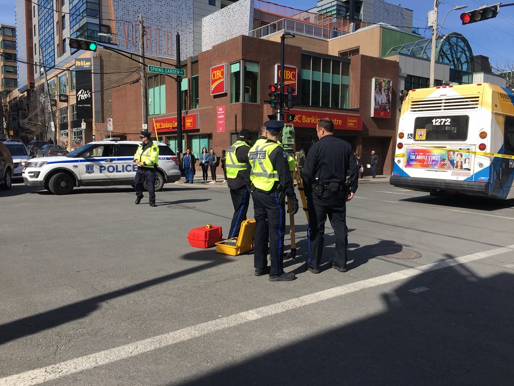 Two pedestrians hit by Halifax Transit bus on Spring Garden Road - image