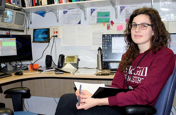 A photo of Cassidy VanderSchee, a PhD student and member of the McGill research group.