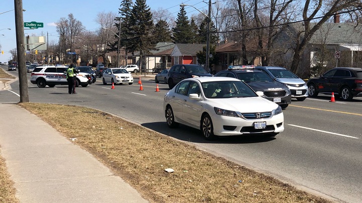 Police are investigating after a pedestrian was struck on Steeles Avenue East Monday afternoon.