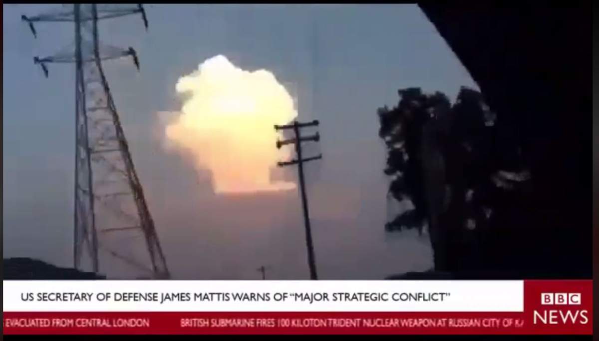 Despite dramatic faked BBC video, there wasn’t a nuclear war this week - image