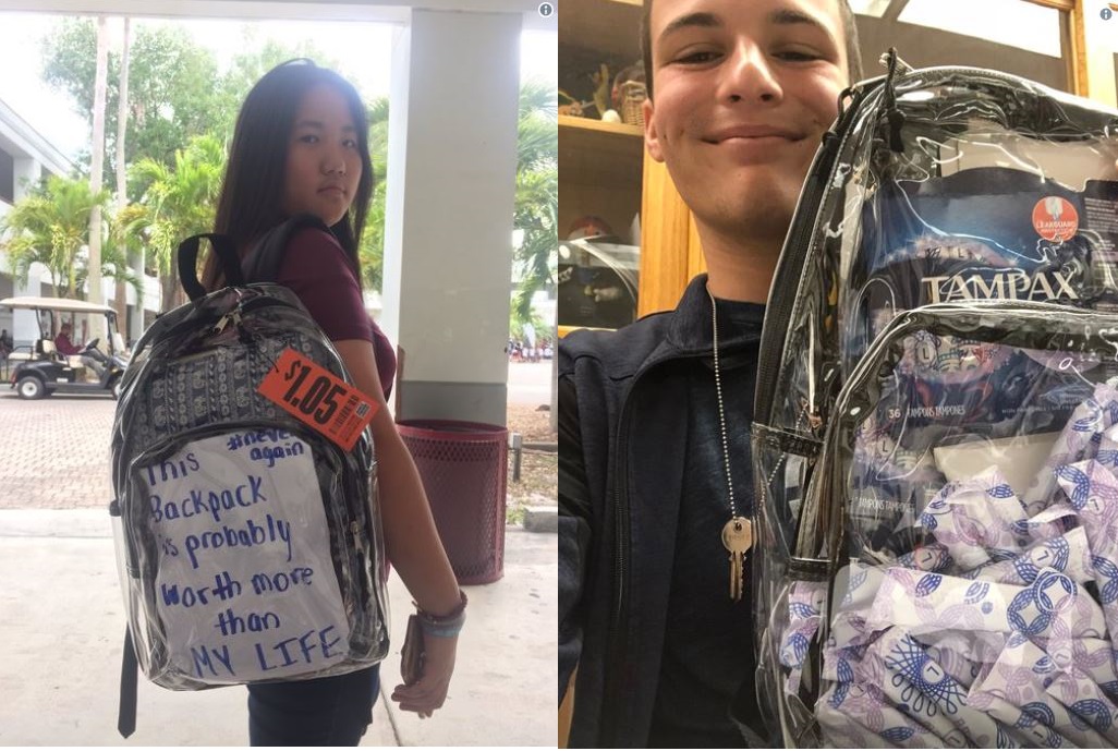 How Parkland Students Are Protesting The Mandatory Clear Backpacks ...